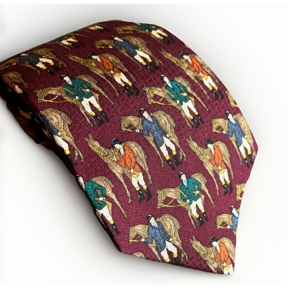 Bentley Cravats Equestrian Silk‎ Necktie Old Money Men's Tie Preppy